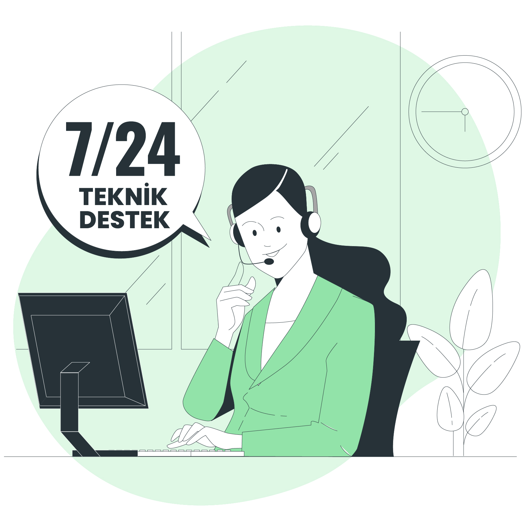 7 24 teknik destek